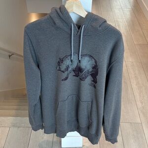 The North Face Dark Gray Bear Graphic Hoodie California bear